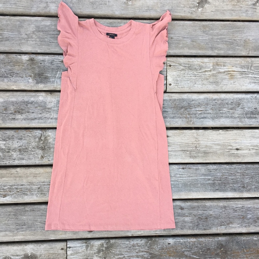 Pink Petal Sleeve Dress